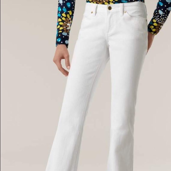 tory burch white jeans